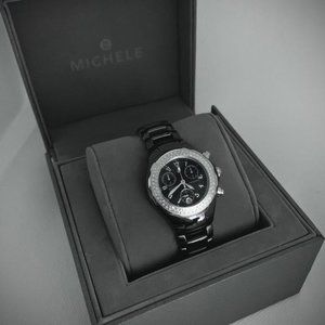 Michele Tahitian Diamond Ceramic Watch